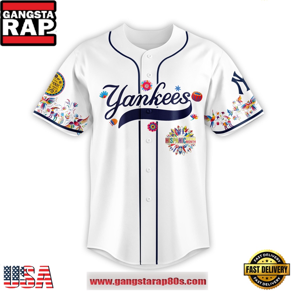 MLB New York Yankees X Hispanic Heritage Special Edition Baseball Jersey MLB New York Yankees X Hispanic Heritage Special Edition Baseball Jersey
