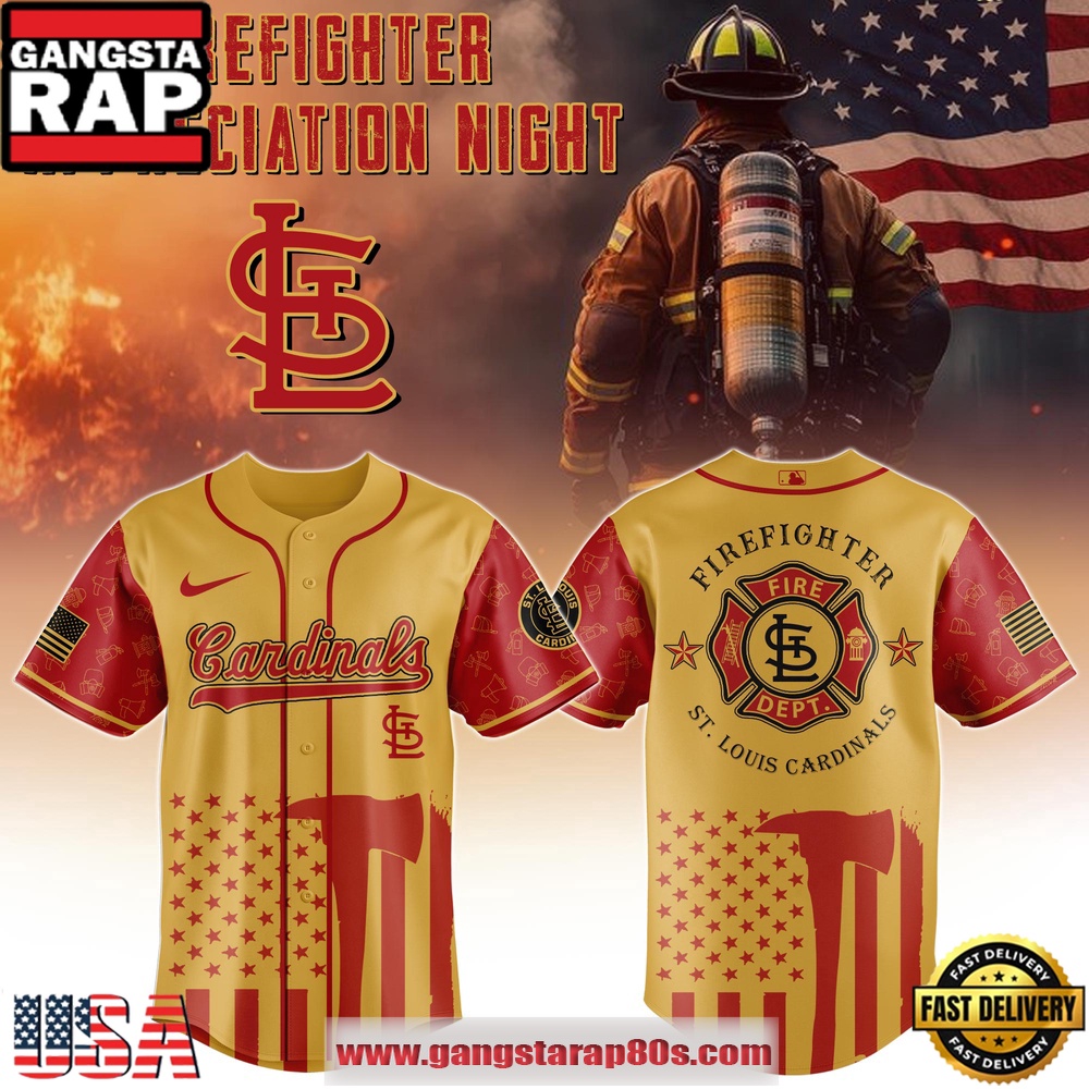 MLB St. Louis Cardinals x Firefighter Appreciation Night Special Edition Baseball Jerseys