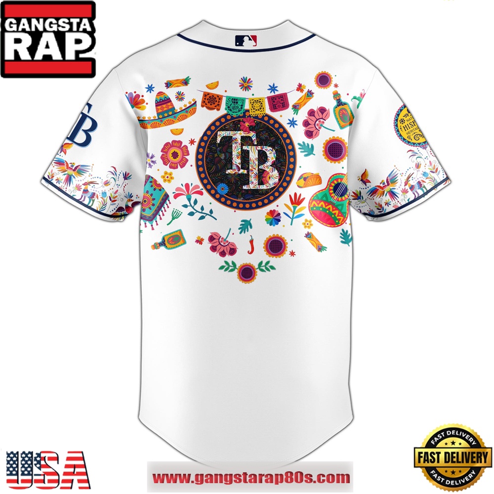 MLB Tampa Bay Rays X Hispanic Heritage Special Edition Baseball Jersey MLB Tampa Bay Rays X Hispanic Heritage Special Edition Baseball Jersey