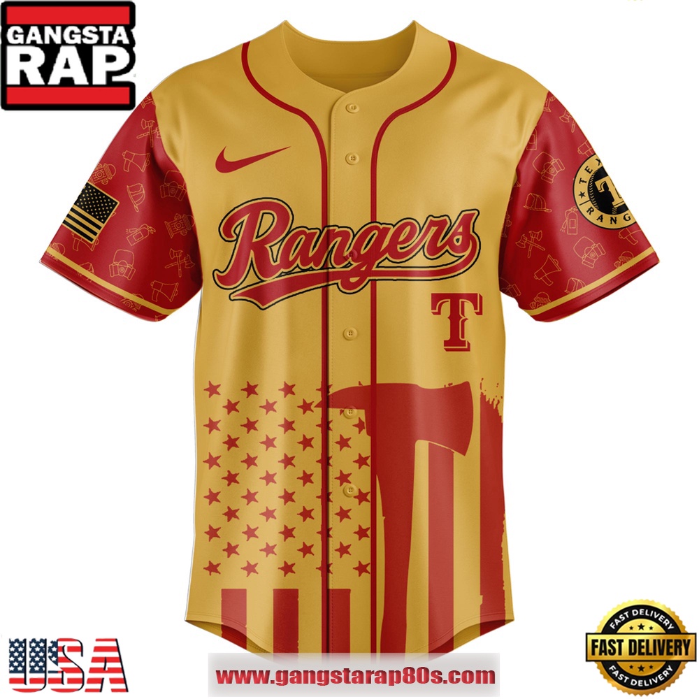 MLB Texas Rangers x Firefighter Appreciation Night Special Edition Baseball Jerseys