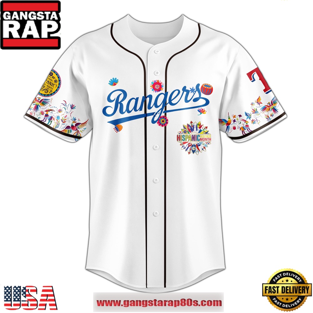 MLB Texas Rangers X Hispanic Heritage Special Edition Baseball Jersey
