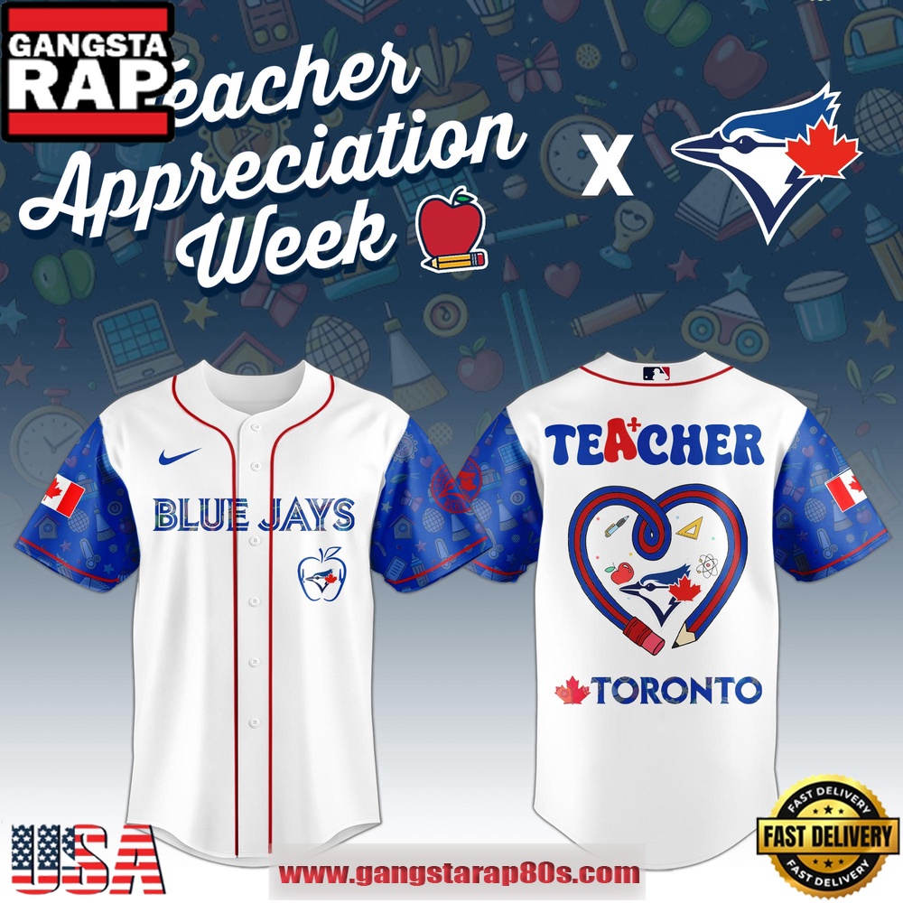 MLB Toronto Blue Jays X Teacher Appreciation Week Special Edition Baseball Jersey MLB Toronto Blue Jays X Teacher Appreciation Week Special Edition Baseball Jersey