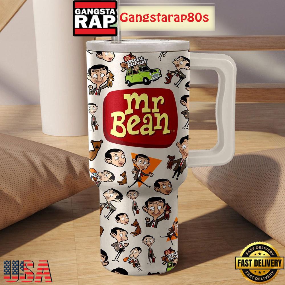 Mr Bean Teddy Bear Fan Tumbler Cup 40oz Mr Bean Teddy Bear Fan Tumbler Cup 40oz