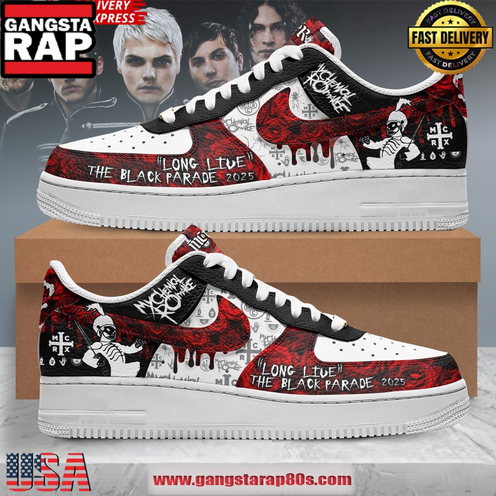 My Chemical Romance The Black Parade 2025 Air Force 1 Running Sneakers Shoes