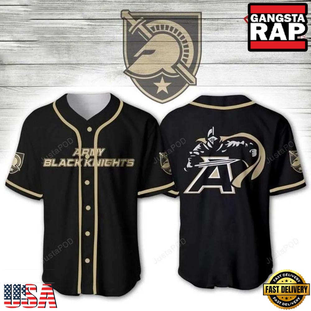 NCAA Army Black Knights Design Baseball Jersey