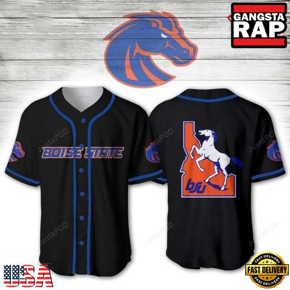 NCAA Boise State Broncos Mens Baseball Jersey