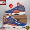 NCAA Florida Gators Custom Name Blue Orange Air Jordan 13 Shoes