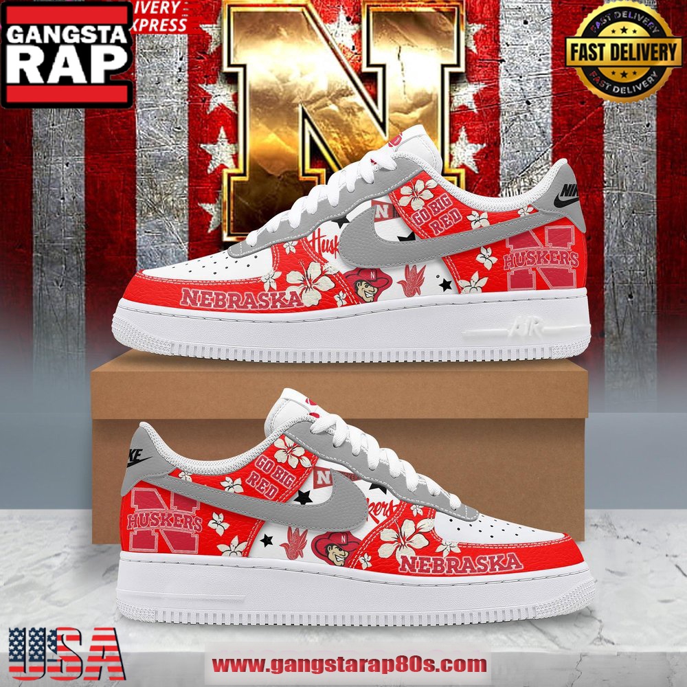 Nebraska Huskers Go Big Red Limited Edition Air Force 1 Running Sneakers Shoes Nebraska Huskers Go Big Red Limited Edition Air Force 1 Running Sneakers Shoes