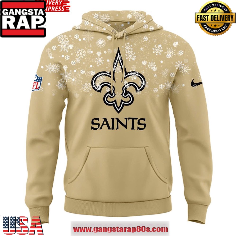 New Orleans Saints Snow 2025 Unisex Hoodie