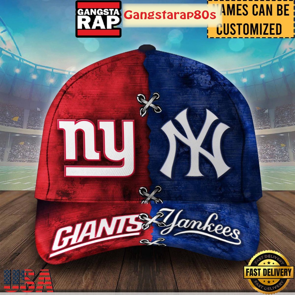 New York Giants And Yankees Custom Classic Cap Hats New York Giants And Yankees Custom Classic Cap Hats