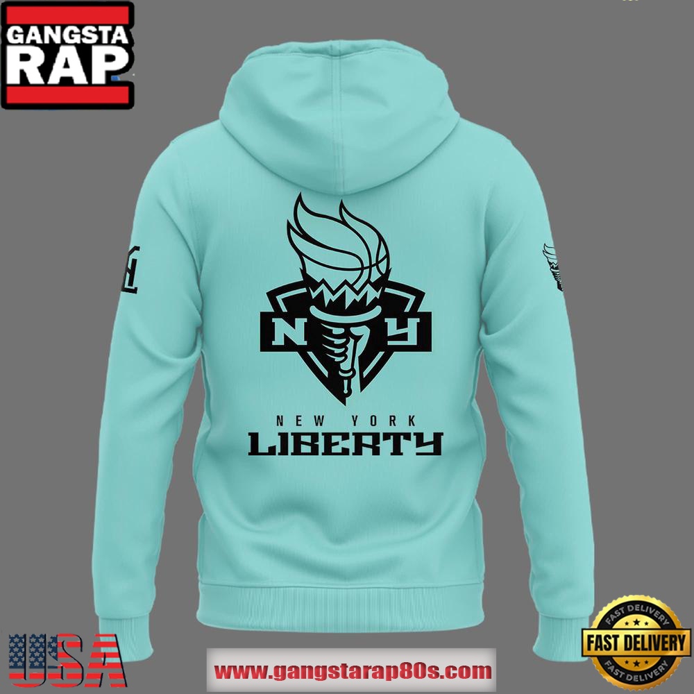 New York Liberty Basketball Special Edition Mint Green Unisex Hoodie New York Liberty Basketball Special Edition Mint Green Unisex Hoodie