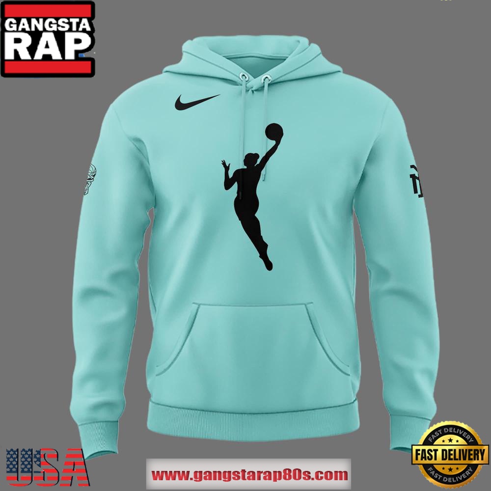 New York Liberty Basketball Special Edition Mint Green Unisex Hoodie New York Liberty Basketball Special Edition Mint Green Unisex Hoodie