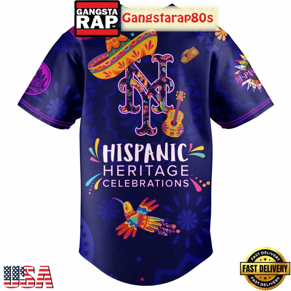 New York Mets Hispanic Heritage Celebrations 2025 Unique Design Baseball Jersey New York Mets Hispanic Heritage Celebrations 2025 Unique Design Baseball Jersey