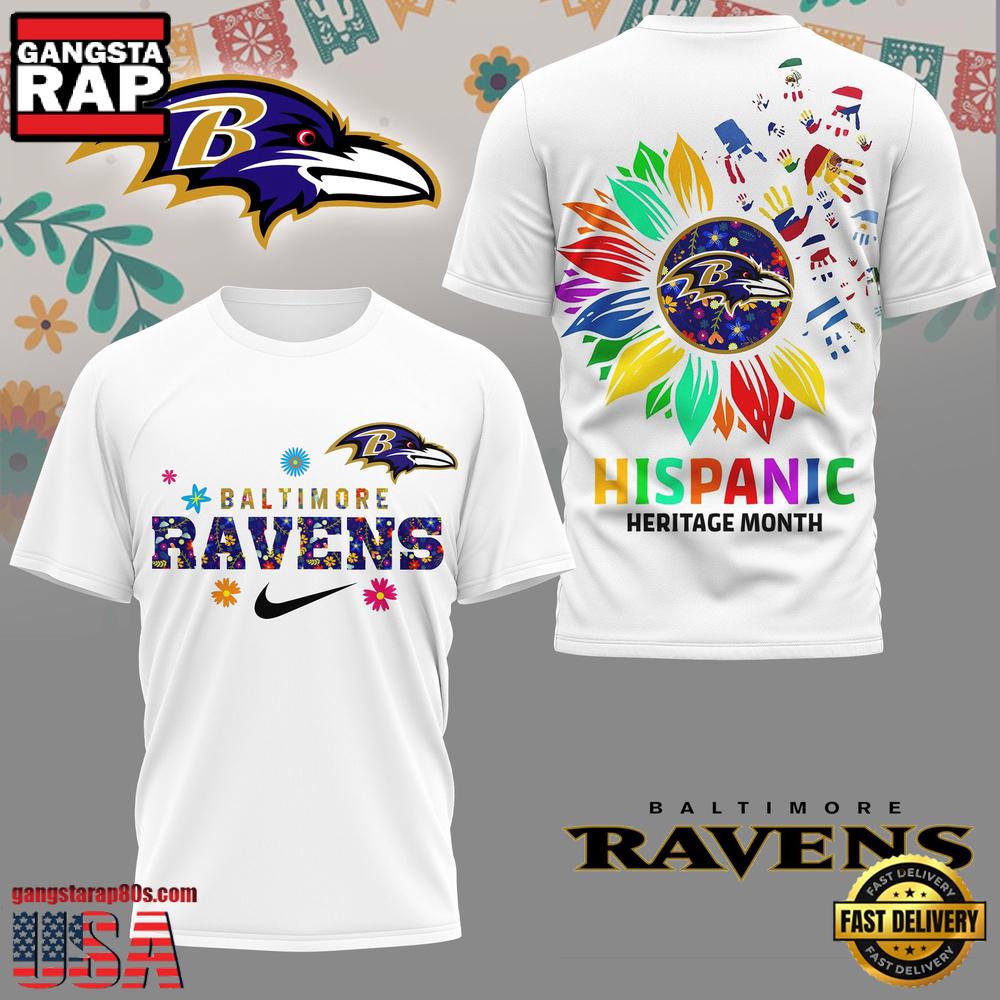 NFL Baltimore Ravens Hispanic Heritage Month 3D Shirt
