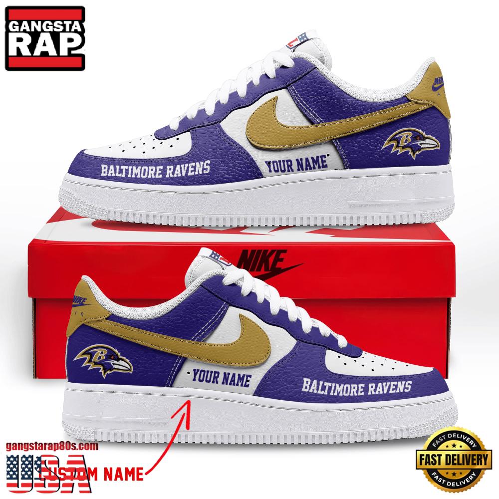 NFL Baltimore Ravens Limited Edition Personalized Air Force 1 Shoes Sneaker