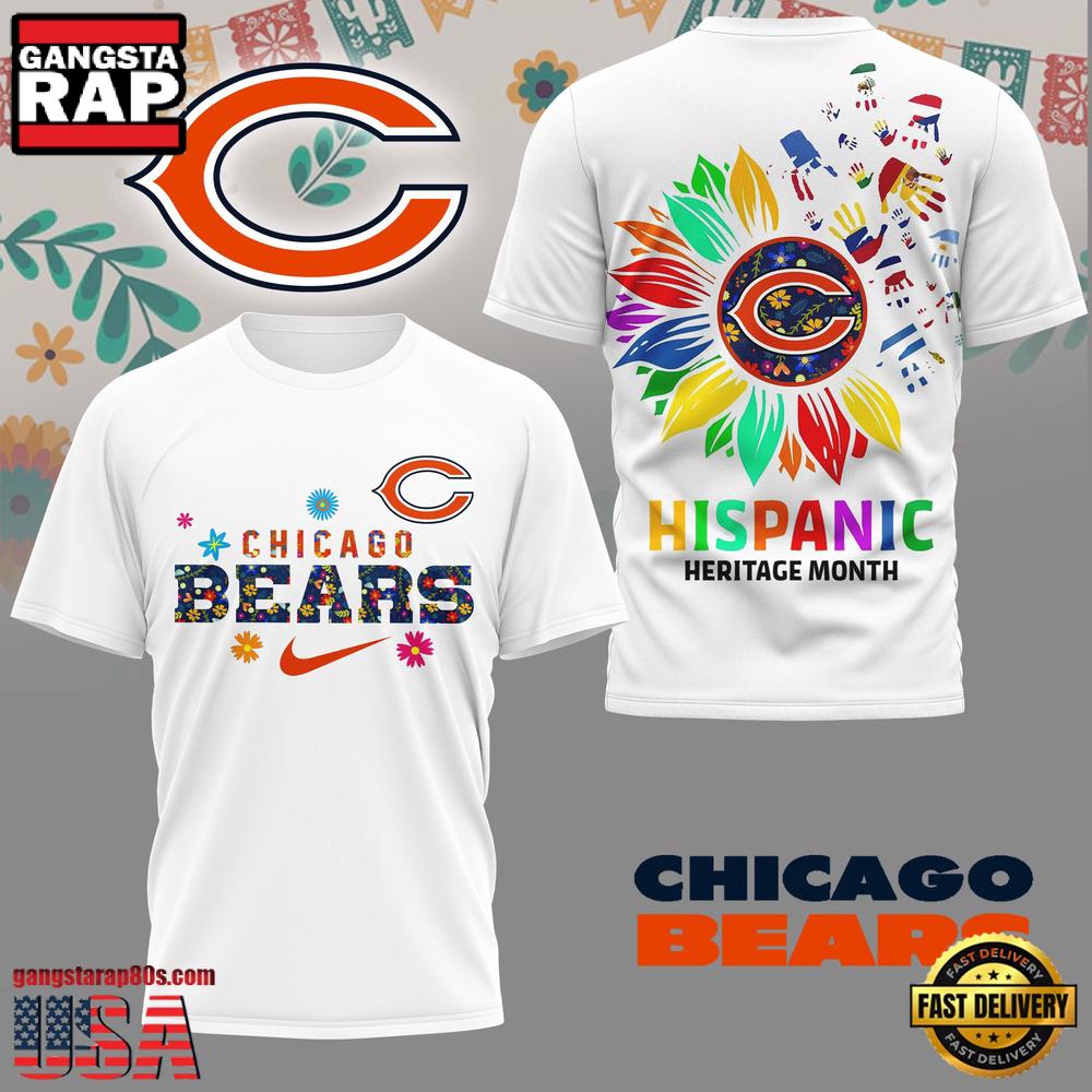 NFL Chicago Bears Hispanic Heritage Month 3D Shirt