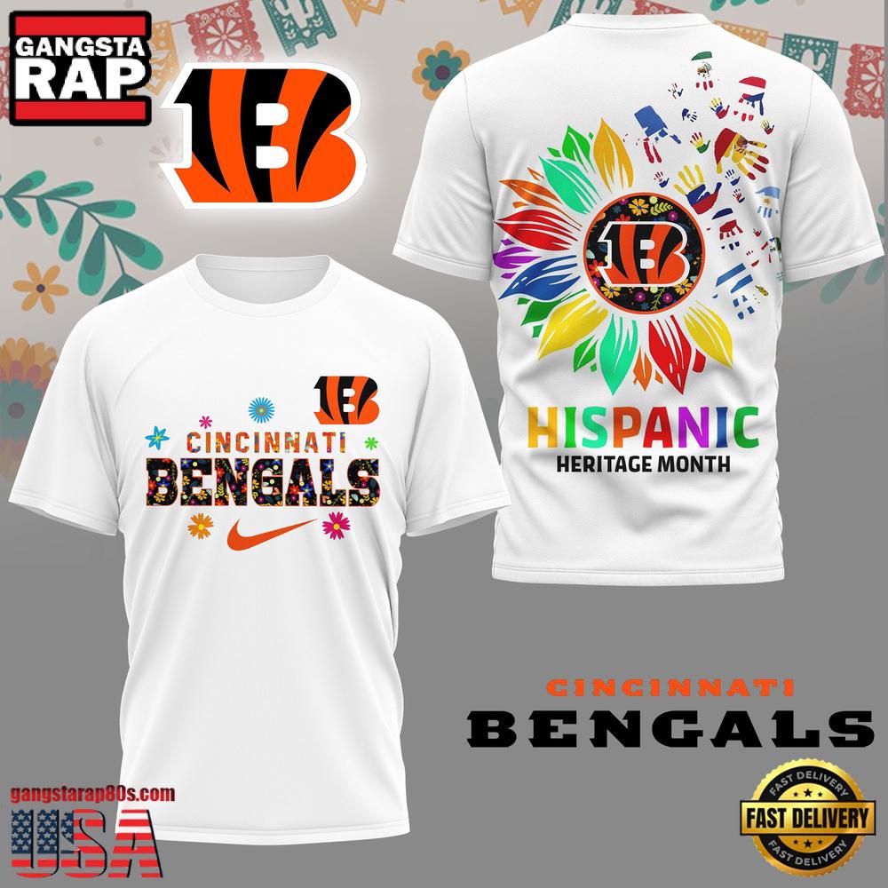 NFL Cincinnati Bengals Hispanic Heritage Month 3D Shirt