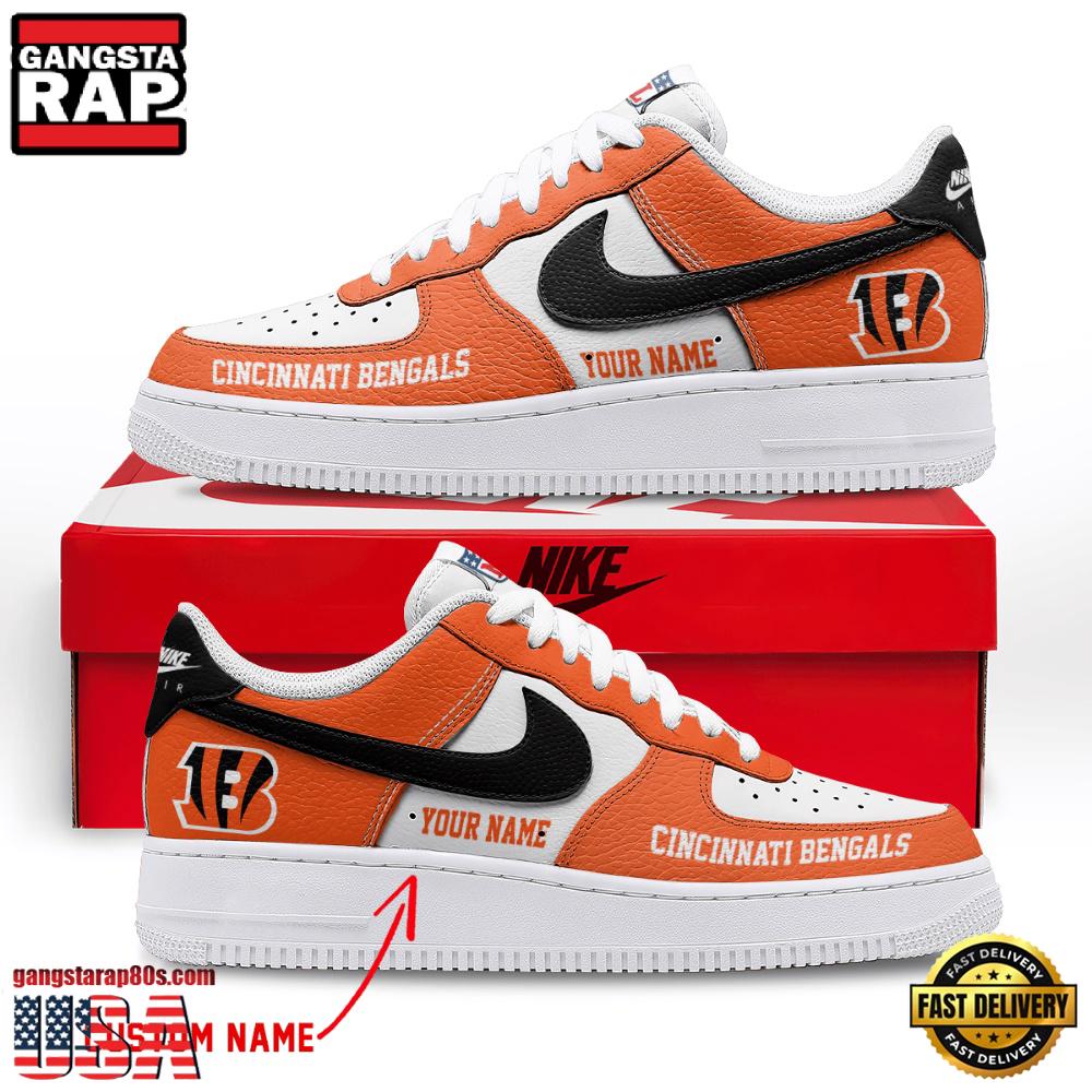 NFL Cincinnati Bengals New Design Custom Air Force 1 Running Sneakers Shoes NFL Cincinnati Bengals New Design Custom Air Force 1 Running Sneakers Shoes