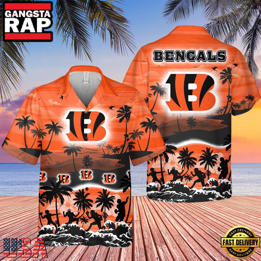 NFL Cincinnati Bengals Tropical Summer Hawaiian Shirts