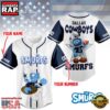NFL Dallas Cowboys The Smurfs Movie Unique Design Custom Baseball Jersey 3 NFL Dallas Cowboys The Smurfs Movie Custom Name Baseball Jersey