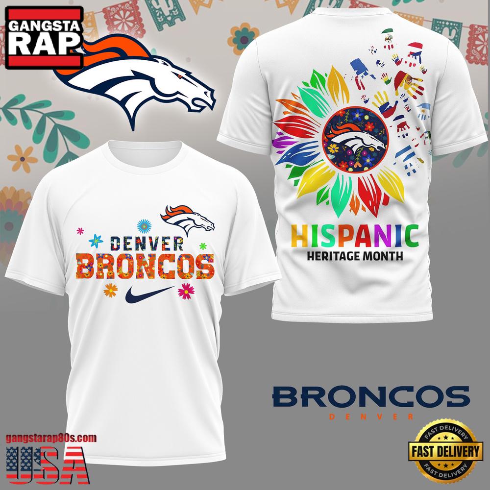 NFL Denver Broncos Hispanic Heritage Month 3D Shirt