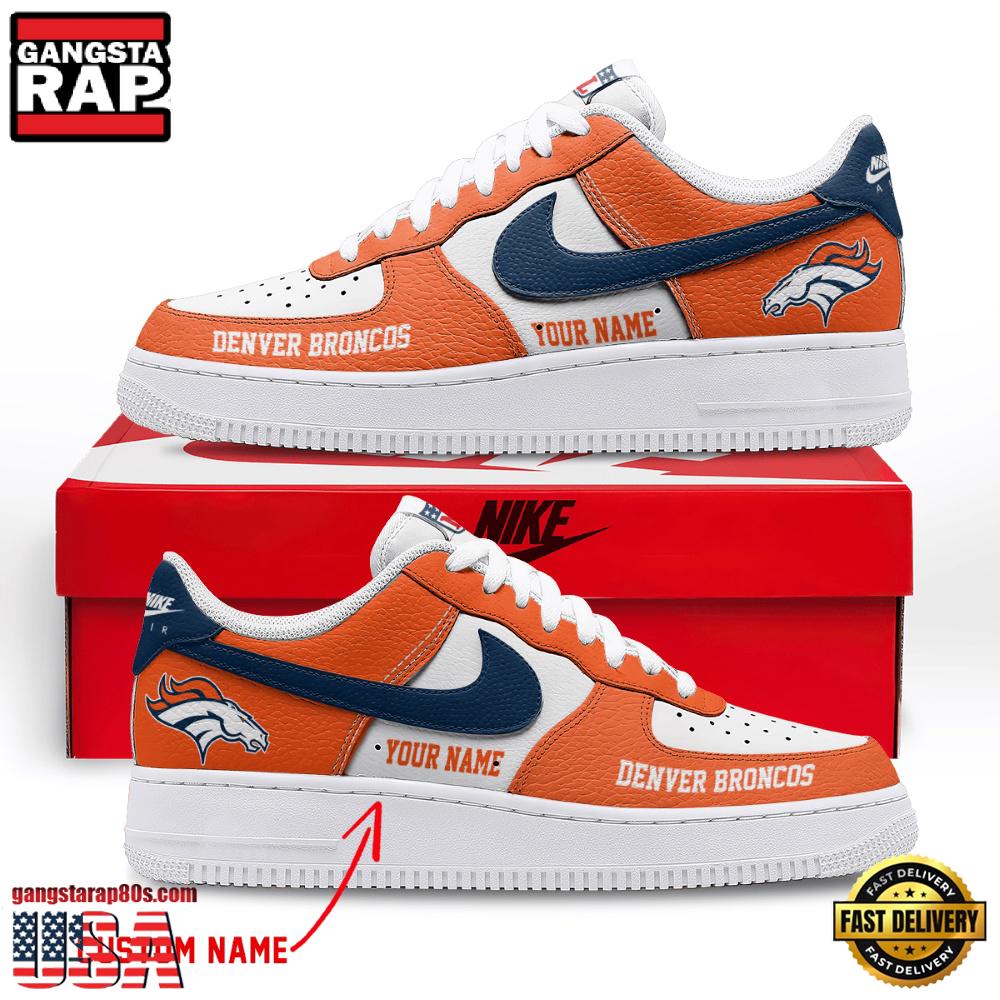 NFL Denver Broncos Limited Edition Personalized Air Force 1 Shoes Sneaker