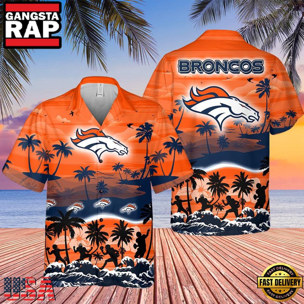 NFL Denver Broncos Tropical Summer Hawaiian Shirts