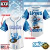 NFL Detroit Lions The Smurfs Movie Unique Design Custom Baseball Jersey 2 NFL Detroit Lions The Smurfs Movie Custom Name Baseball Jersey