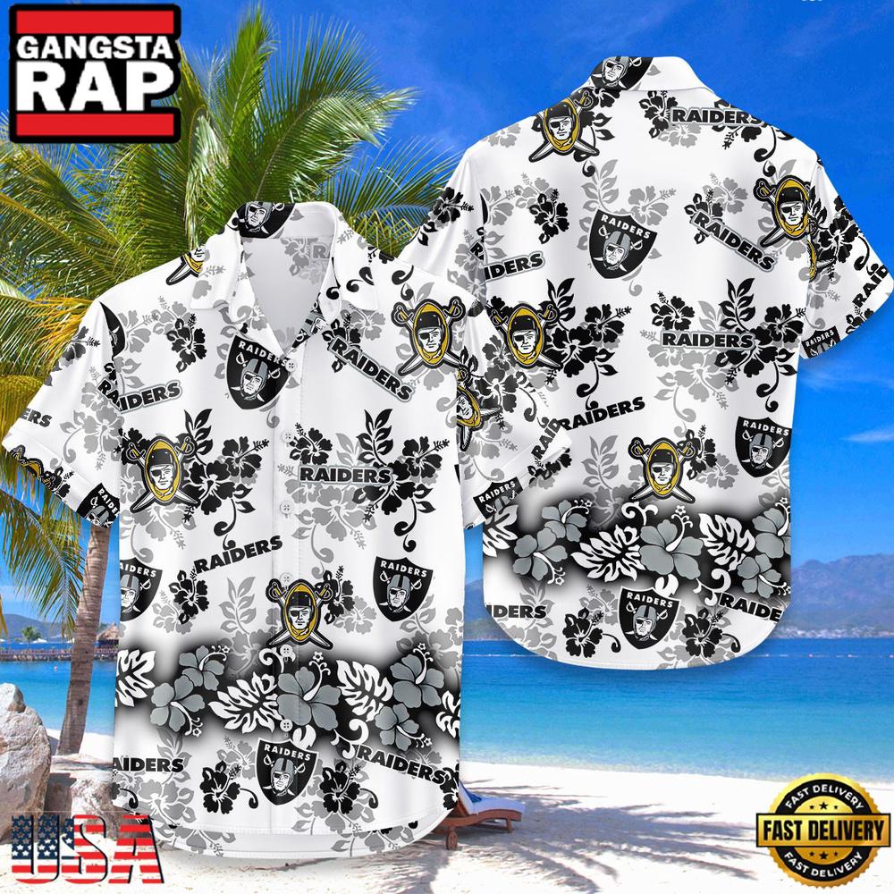 NFL Las Vegas Raiders Aloha Paradise Hawaiian Shirt