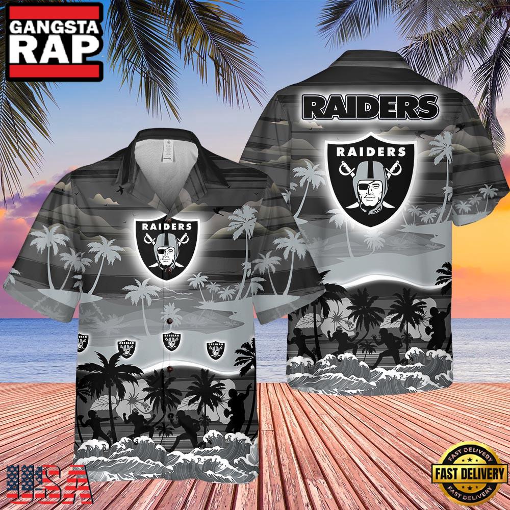 NFL Las Vegas Raiders Tropical Summer Hawaiian Shirts