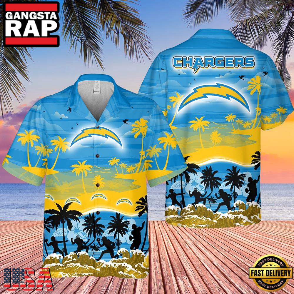 NFL Los Angeles Chargers Tropical Summer Hawaiian Shirts