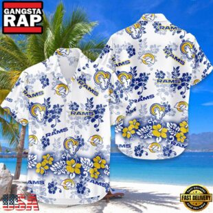 NFL Los Angeles Rams Aloha Paradise Hawaiian Shirt