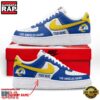 NFL Los Angeles Rams New Design Custom Air Force 1 Running Sneakers Shoes 3 NFL Los Angeles Rams Limited Edition Personalized Air Force 1 Shoes Sneaker