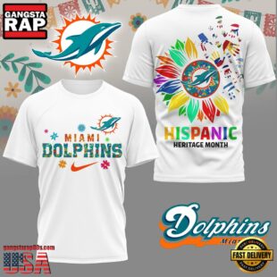 NFL Miami Dolphins Hispanic Heritage Month 3D Shirt