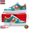 NFL Miami Dolphins New Design Custom Air Force 1 Running Sneakers Shoes 3 NFL Miami Dolphins Limited Edition Personalized Air Force 1 Shoes Sneaker