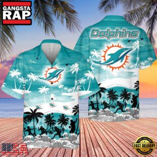 NFL Miami Dolphins Tropical Summer Hawaiian Shirts