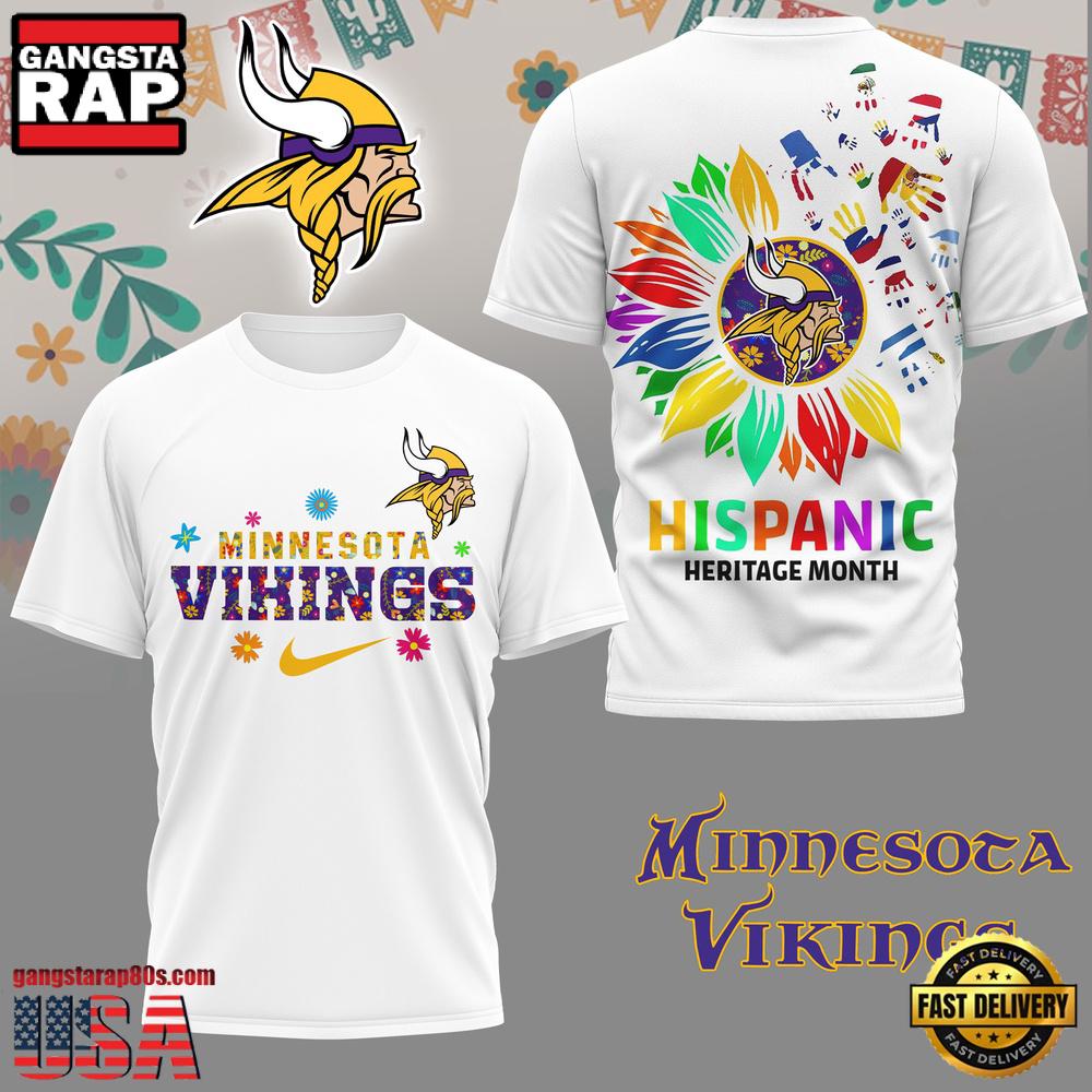 NFL Minnesota Vikings Hispanic Heritage Month 3D Shirt