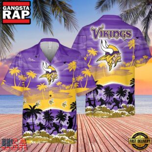 NFL Minnesota Vikings Tropical Summer Hawaiian Shirts