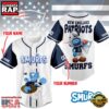 NFL New England Patriots The Smurfs Movie Unique Design Custom Baseball Jersey 2 NFL New England Patriots The Smurfs Movie Custom Name Baseball Jersey