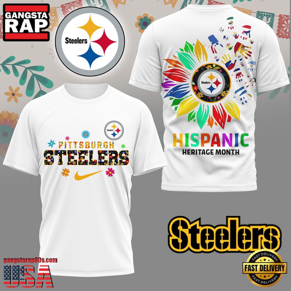 NFL Pittsburgh Steelers Hispanic Heritage Month 3D Shirt