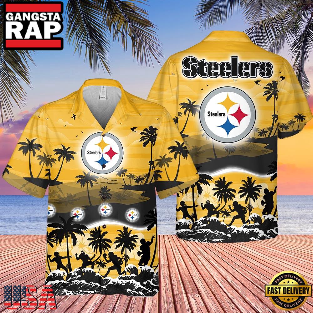 NFL Pittsburgh Steelers Tropical Summer Hawaiian Shirts