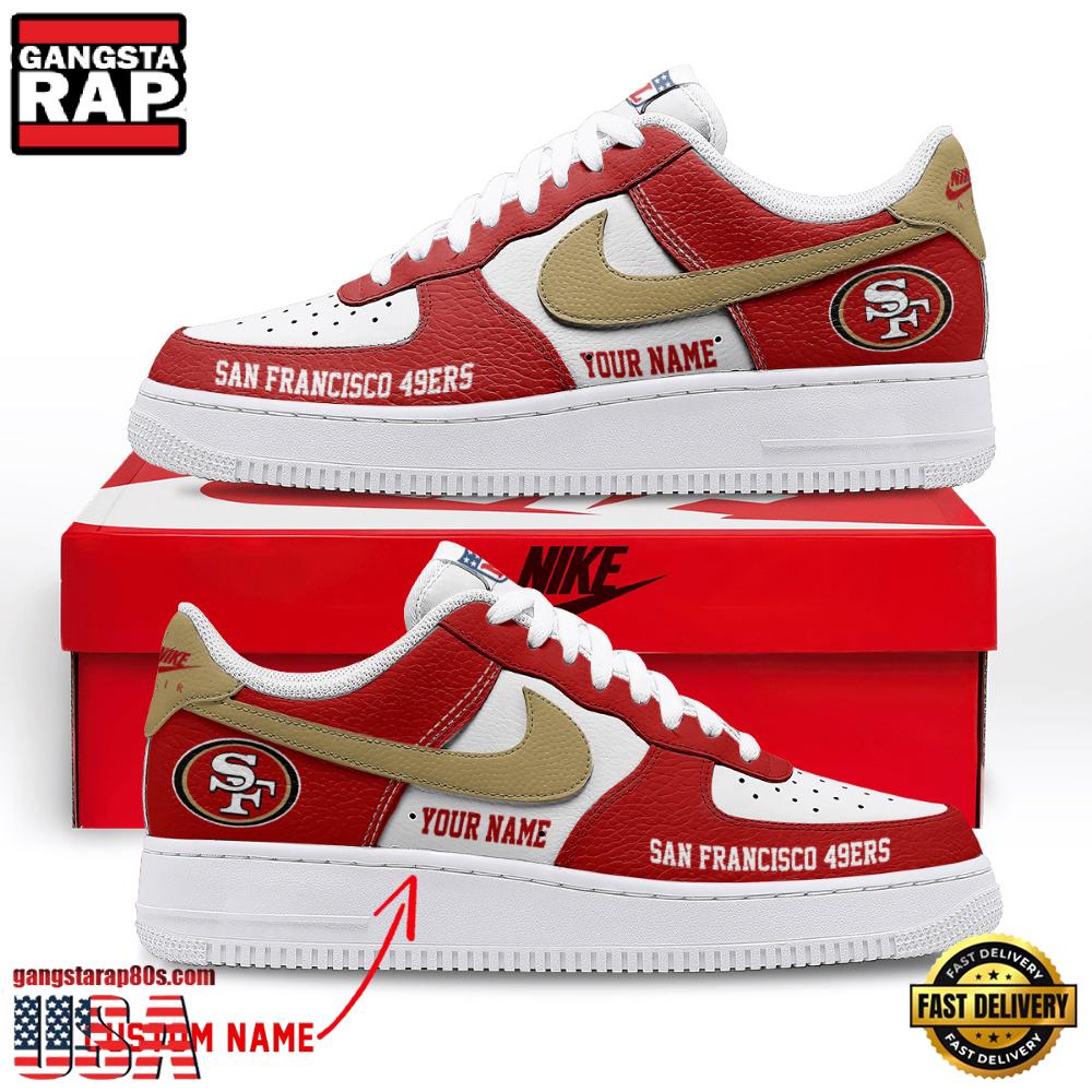 NFL San Francisco 49ers Limited Edition Personalized Air Force 1 Shoes Sneaker