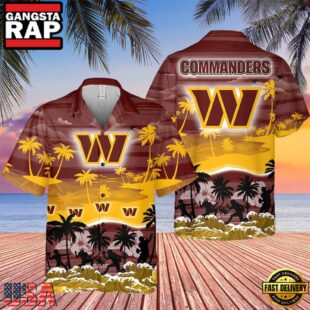 NFL Washington Commanders Tropical Summer Hawaiian Shirts
