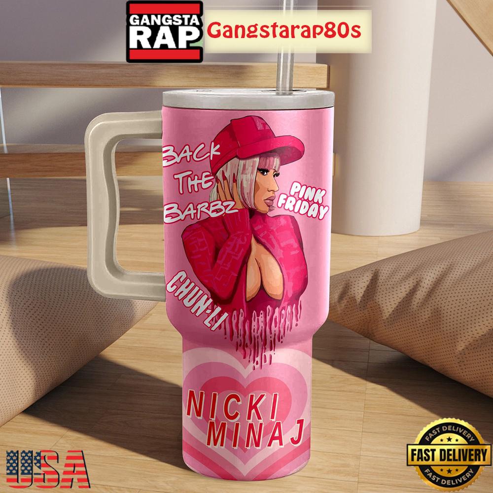 Nicki Minaj Back The Barbz Fan Tumbler Cup 40oz Nicki Minaj Back The Barbz Fan Tumbler Cup 40oz
