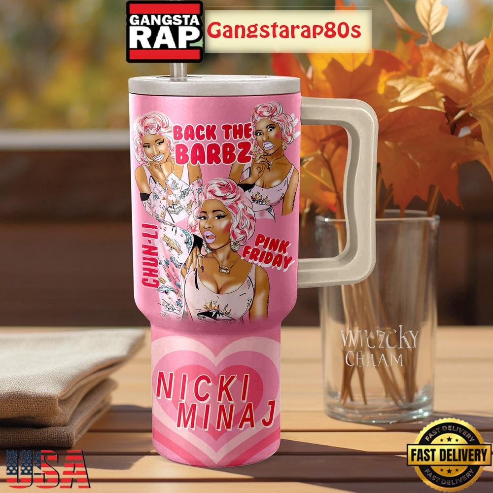 Nicki Minaj Back The Barbz Fan Tumbler Cup 40oz Nicki Minaj Back The Barbz Fan Tumbler Cup 40oz