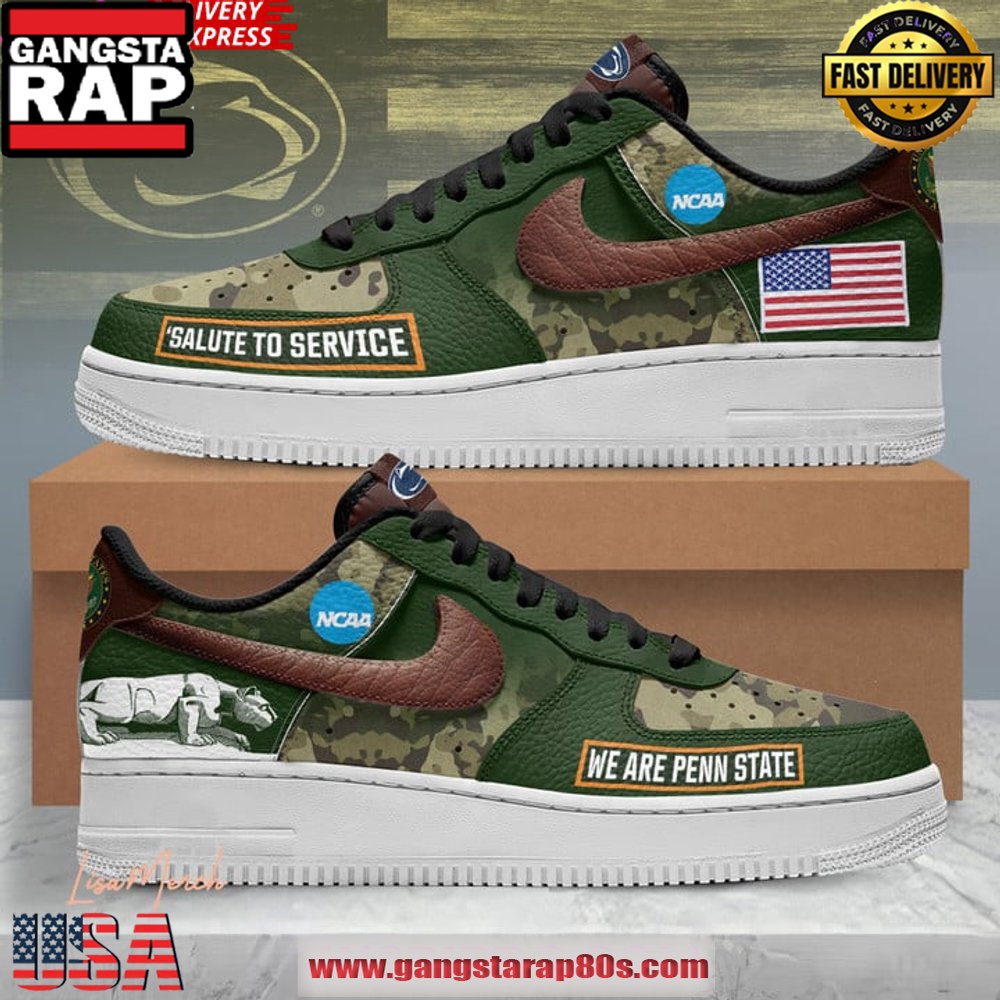 Nittany Lions Salute To Service Limited Edition Air Force 1 Running Sneakers