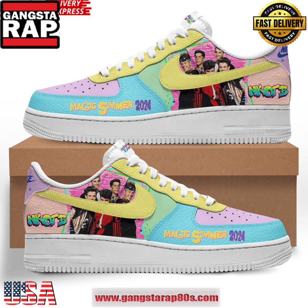 NKOTB Magic Summer 2024 Air Force 1 Running Sneakers Shoes Sneaker