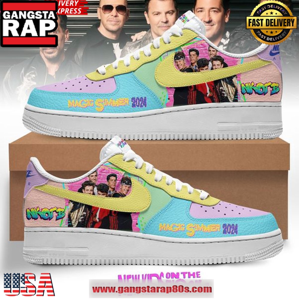 NKOTB Magic Summer 2024 Air Force 1 Running Sneakers Shoes Sneaker