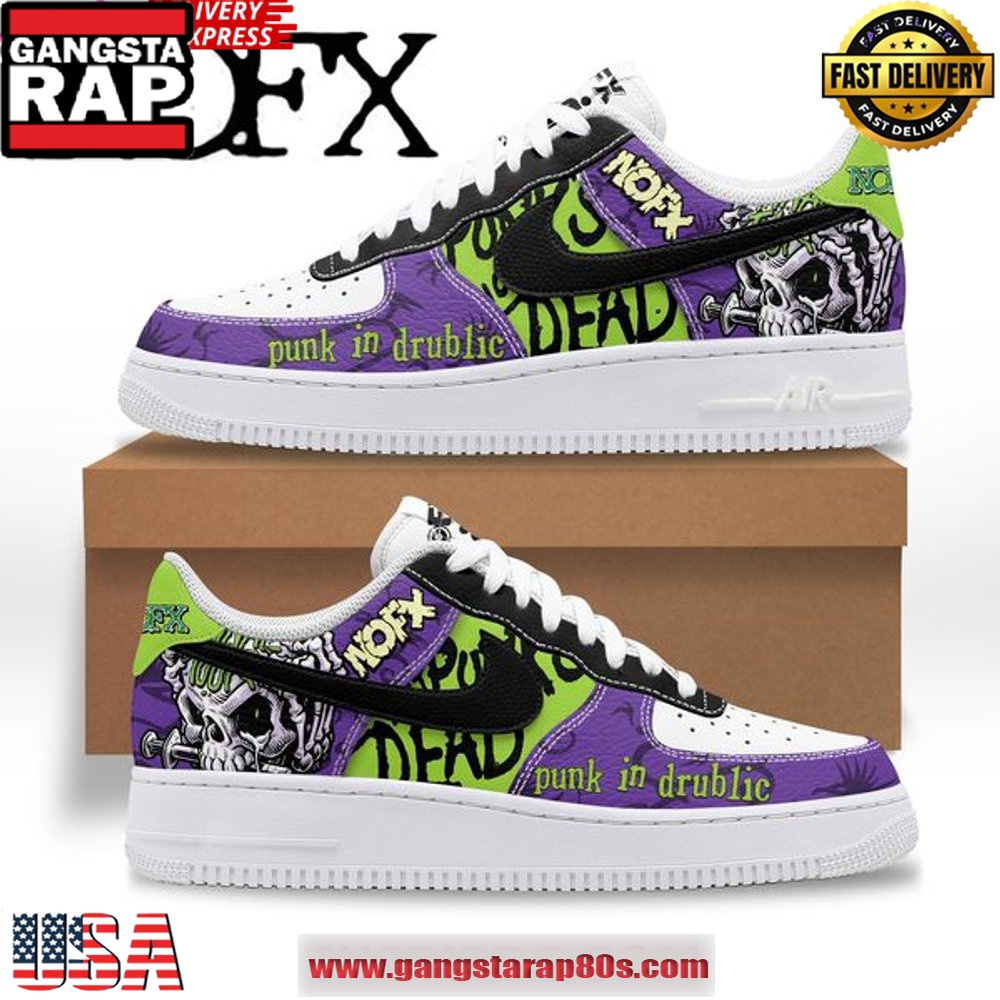 NOFX Band Limited Edition Air Force 1 Sneakers Shoes