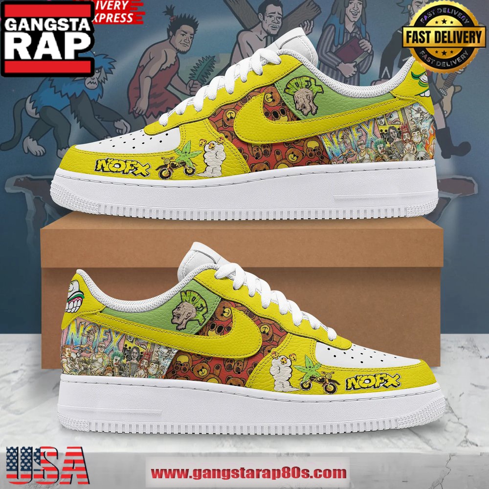 NOFX Band Special Edition Air Force 1 Running Sneakers Shoes